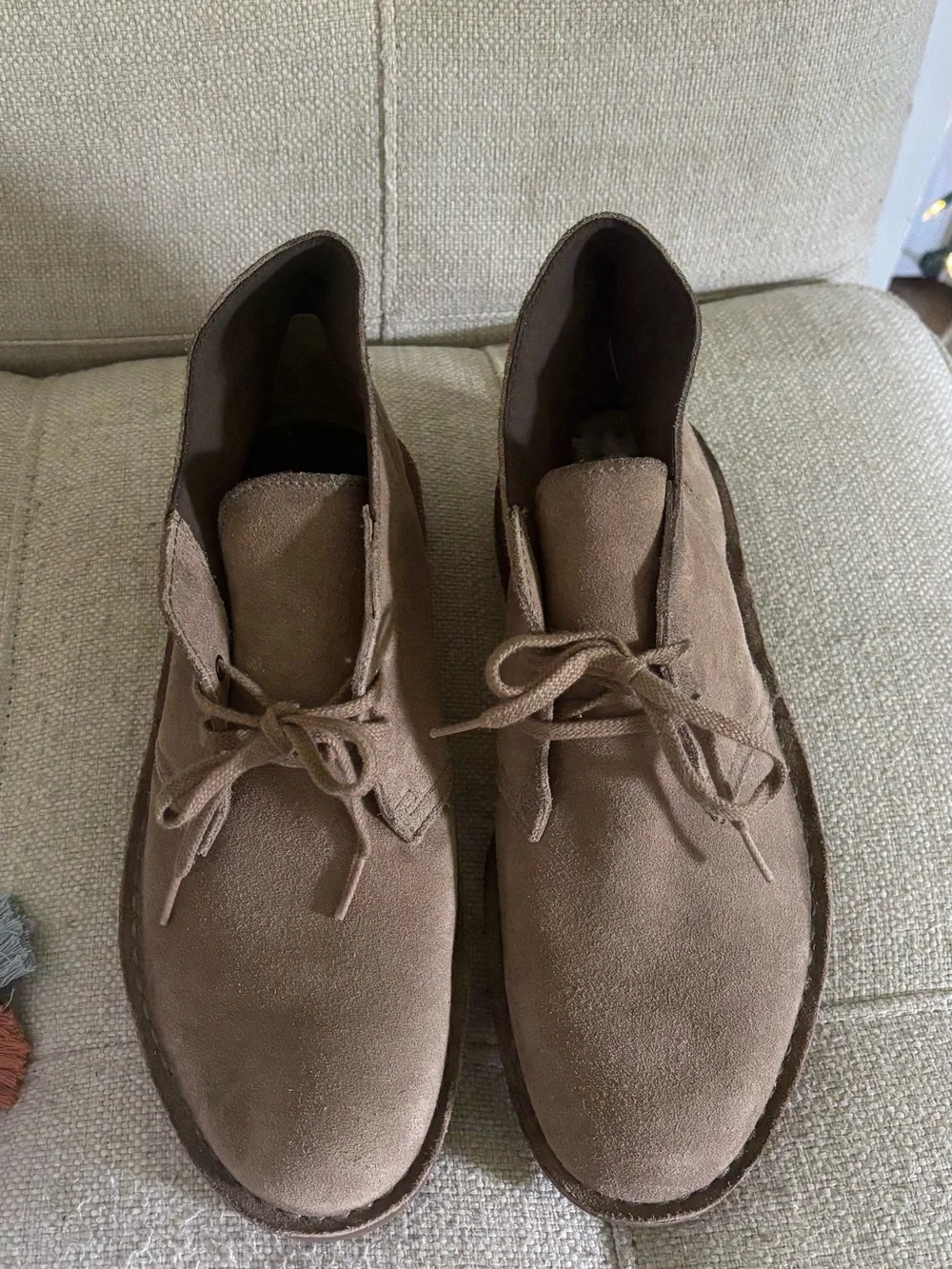 Men's Clarks Brown Suede Chukka Boots Size 9